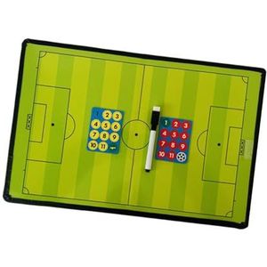 LOVIVER Coachbord met markeerstift Herbruikbaar displaybord Scheidsrechtersstrategie Klembord voor wedstrijdstrategieën voor lesmateriaal, voetbal