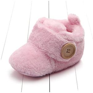 Kerst Schoenen Mooie warme ontwerp baby meisjes jongens peuter eerste wandelaars baby schoenen zachte slippers schattige schoenen winter antislip baby warme schoenen Kerst Elf Schoenen (Color : Pink