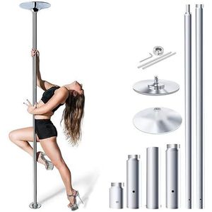 Danspaal Voor Thuis – Klassiek Model, Roestvrij Staal, 45 Mm (1,77 Inch) OF 50 Mm (1,97 Inch) – Draaiende En Statische Modus – Studio Draagbare En Verwijderbare Fitnessdanspaal (Size : 50mm)