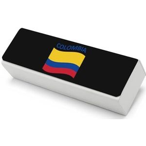 Vlag van Colombia Unisex Hard Shell Brillen Gevallen Beschermende Hard Shell Box Case Voor Bril Mannen Vrouwen