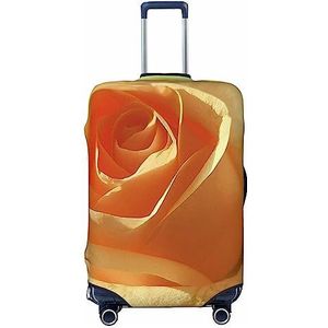 EVANEM Reizen Bagage Cover Dubbelzijdige Koffer Cover Voor Man Vrouw Rose Bloem Roze Wasbare Koffer Protector Bagage Protector Voor Reizen Volwassen, Zwart, Medium