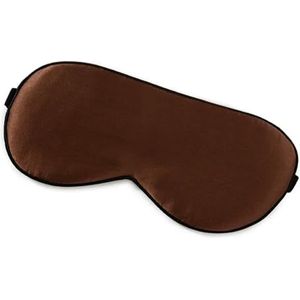 Slaapmasker van natuurlijke moerbeizijde, zachte blinddoek, slaapmasker voor reizen naar huis, slaaphulp, gezondheid, oogschaduw, oogbedekking (koffie)