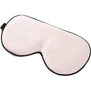 Oogmasker Slapen Slaaphulp Blinddoek, Ultra Comfort Soft Block Out Light met verstelbare riem for slapen, ontspannen en reizen aan boord van trein of vliegtuig (roze) (Kleur: Blu, Maat: One Size (Col