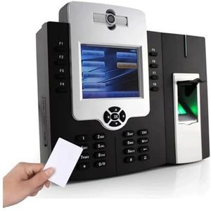 Aanwezigheidsmachine voor medewerkers Mutil-taaltijdklok for kleine bedrijven Biometrische vingerafdruk Tijdregistratieklokmachine met standaard toegangscontrole voor kleine bedrijven en kantoren(ID c