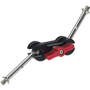 NovelGoal Camera Mount 360 Draaibare Dubbele Bal Hoofd Schoen Mount Adapter Magic Arm 1/4 ""Schroef Draagbare Camera Accessoires (Type 5)