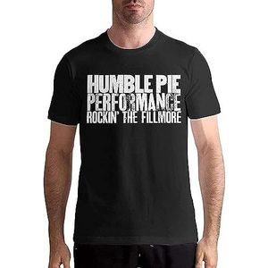 Humble Pie Performance Rockin' The Fillmore Comfortable Music Theme Men's Short Sleeve T-Shirt overhemden(Small)