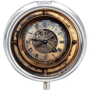 Steampunk Klok Pillendoos Pil Case Pil Organizer Geneeskunde Pil Organizer Wekelijkse Pil Organizer Pil Houder Kleine Pil Case Pil Containers Pil Houder voor Portemonnee