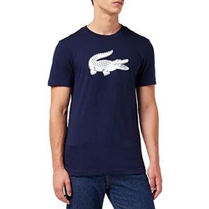 Lacoste Th2042 T-shirt heren,Navy/Wit,L