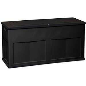 TOOMAX Kussenbox met kussens, antraciet, waterdicht, zwart, 320 l, 119 x 46 x 60 cm