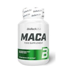 BioTechUSA Maca | Natuurlijk Supervoedsel Capsules | met Maca Wortel Extract | Bron van Fytonutriënten, Aminozuren en Mineralen | 60 mega capsules