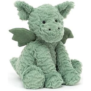 Jellycat - Teddybear - Fuddlewuddle Dragon Suitable From Birth Available in 2 Sizes - Medium