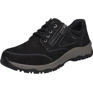 Josef Seibel HEREN Lage Sneaker Leroy 55, Mannen Sneakers,Schoenbreedte H (Groot),verwisselbaar voetbed,waterdicht,Zwart (schwarz),45 EU / 10 UK