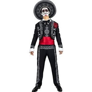 Funidelia | Mariachi kostuum voor mannen Kostuum voor Volwassenen, Accessoire verkleedkleding en rekwisieten voor Halloween, carnaval & feesten - Maat 3XL - Zwart