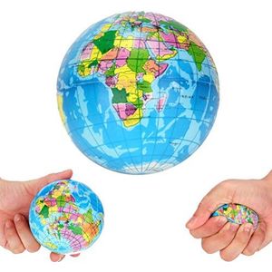 Speelgoed bal Globe wereldkaart spons bal zachte stuiterende bal voor baby's en kinderen educatief spel, geschenken antistress bal