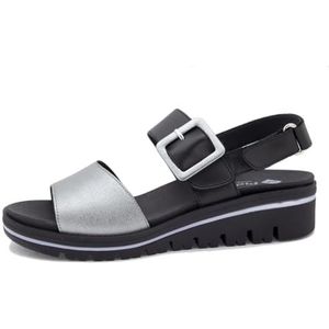 PieSanto - 250773 sandalen met uitneembare binnenzool van metaal en staal voor dames, staal 37884, 42 EU