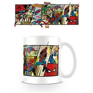 Spider-Man Panels, Marvel Retro Foto koffie mok 9x8 cm