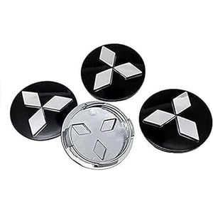 4 stuks naafdoppen voor Mitsubishi ASX Lancer Outlander Eclipse Pajero 60mm naafdoppen naafdoppen sierdelen