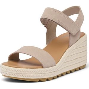 Sorel Cameron Wedge sandaal voor dames, crushed klei/gom, 17, 5,5 UK, Gemalen klei kauwgom 17, 38.5 EU