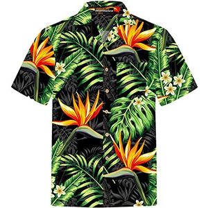 Hawaiiaans Overhemd | voor Heren | Katoen | maat S - 8XL | Korte mouw | Bloem Shirt | Bloemen Overhemden | Hibiskus Hemd | Hibiscus Hemden | Klassiek Shirts | Bloemen | Retro | Vintage | Kokosnoot Knopen | Hawaï | Partij