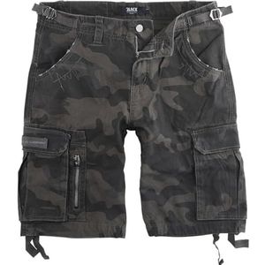 Black Premium by EMP Army Vintage Shorts Korte broek dark camo S
