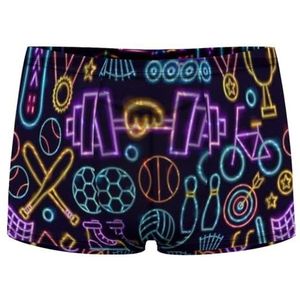 Sport Neon Heren Boxer Slips Sexy Shorts Mesh Boxers Ondergoed Ademend Onderbroek Thong