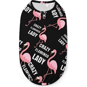 Crazy Flamingo Lady Leuke Huisdier Kleding Zachte Puppy Huisdier Vest Warm Hond Trui Jas Jas Voor Kleine Medium Honden XL