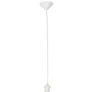 QAZQA - Modern Pendel wit 80 cm - Stenley | Slaapkamer | Keuken - Kunststof Langwerpig - E27 Geschikt voor LED - Max. 1 x 60 Watt