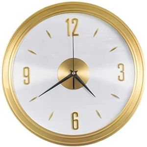 Moderne Design Stille Klok Zuiver Koperen Wandklok Woonkamer Home Fashion Eetkamer Klok Horloge Muur Mute Chinese Stijl Koperen Quartz Klok Huishoudelijke Kwartsklok(Color:C,Size:42cm)