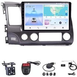 Android 13 Multimedia Speler Auto Radio GPS Navigatie Draadloze Carplay Auto Plug En Play Voor Honda Civic 8 2005-2012(WIFI 2G+32G)