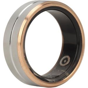 Smart Health Ring, Smart Ring Fitness Tracker IP68 Waterdicht Slaapbewaking Stappentelling Camerabediening voor Heren Dames Zilver Goud (9)