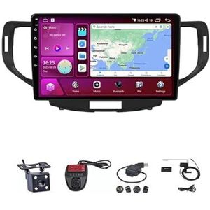 Android Double Din Car Stereo 9 Inch Touchscreen Autoradio Autotoebehoren Multimedia Stuurwielbediening met Navigatie Plug And Play Voor Honda Accord 8 Acura TSX 2008-2012 (Size : M100S WIFI 1G+16G