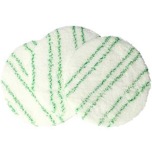 vhbw 3 x polijstpad compatibel met Kärcher FP 303 zuigbonen, polijstschijvenset voor laminaat, groen, wit