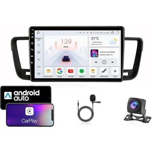 9 Inch Autoradio Compatibel voor Peugeot 508 2011-2018 met GPS Navigatie CarPlay Android Auto Acht-Core 4G Bluetooth WiFi MirrorLink Stuurwiel Afstandsbediening(T6 8 Core 4G+Wifi 8G+128G)