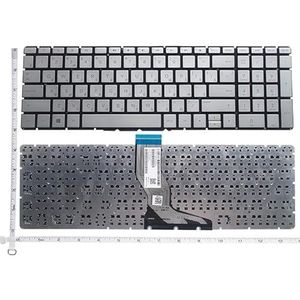 US/SP/RU/VOOR HP 250 G6 /255 G6/256 G6/258 17G-BR 17-AK/BS/AR 15-CC TPN-C129 C130TPN-C129 C130 I113 Q191 Q222 Q230 Toetsenbord(RU silvery)