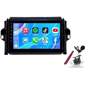 Android 14 Autoradio Sat Navi voor T-oyota Fortuner (2015-2018) 9 Inch Touchscreen Multimedia Speler met Draadloze Carplay GPS Navigatie FM RDS Bluetooth 5G-WiFi SWC DSP,M700s
