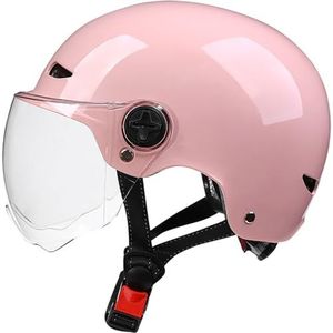 Open Motorhelm Voor Kinderen, ECE-Goedgekeurde Scooterhelm Met Vizier, Scooterhelm Voor Jongens En Meisjes Van 3 Tot 12 Jaar 2