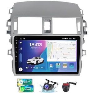 Voor Toyota Corolla 10 E140 E150 2006-2013 Android 13 Carplay Autoradio 9 inch Scherm Radio Android Auto Bluetooth 5.0 Handsfree 4G 5G WiFi FM/RDS/DAB+ Radio/DSP HiFi Camera + DVR(NF-3)
