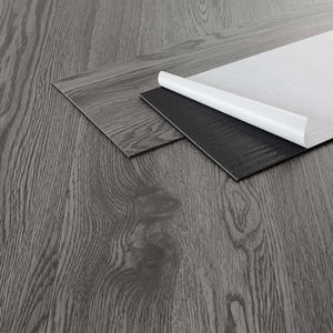 ML-Design Deluxe PVC vloer zelfklevende vinyl planken vinyl vloer 91,5 cm x 15,3 cm x 2 mm, dikte 2 mm, 6,69m²/48 planken, eik, grijs, houtlook, antislip, waterbestendig, eenvoudig te installeren