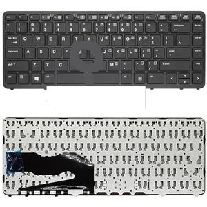 Laptoptoetsenbord voor HP voor EliteBook 840 850 740 750 G1 G2 745(NO backlit Black)