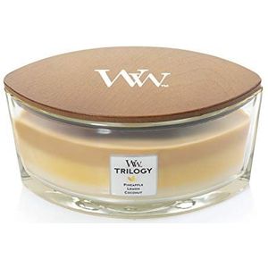 WoodWick Ellipse Trilogy geurkaars met houten lont | Fruits of Summer | Brandtijd: tot wel 50 uur