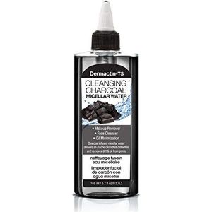 Dermactin -TS Cleansing Charcoal Micellaire Water Make-up Remover - Gezichtsreiniger en Olie Minimizer 170 milliliter