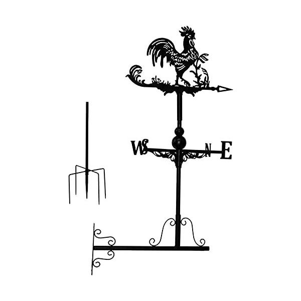 Windwijzer Ornament Roestvrijstalen windwijzer Windrichtingaanwijzer Boerderijscène Windvaan met antiroestcoating Weerhaan Meetinstrumenten