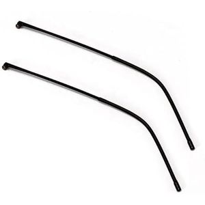 Brillenglazen vervangen Vervangende metalen brilpootjes (1 paar), zwart/zilver/goud(Black)