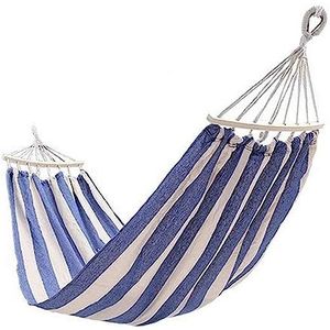 Hangmat Canvas Buitenschommel Verdikt Kampeer Hangstoel Enkel Dubbel Volwassen Hangmat, Blauw-A/3367, 56656/9(Blueb)