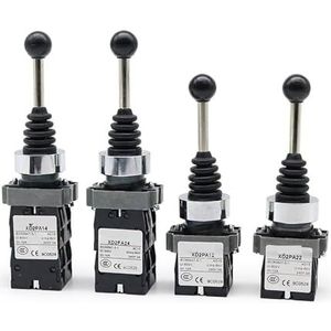 Kruis-tuimelschakelaar, 4 posities, 4NO XD2PA14 XD2PA24, joystick-driver/tuimelschakelaar, 2 posities, 2NO XD2PA12, XD2PA22, 1 stuks (XD2PA12)