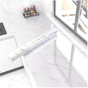 VDLLQYN, Marmer Schil en plak behang meubelstickers, behang verwijderen aanrecht contactpapier ，Zelfklevend behang(Black,0.72x10m/28.35x393.7in)