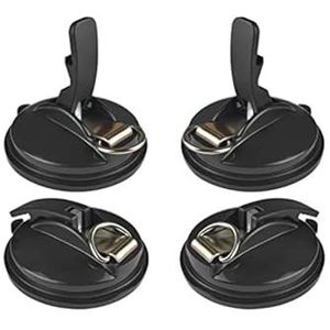 Glaszuigheffer, 4-delig zwaar zuignapanker for het bevestigen van autoluifels, gladmaken op glas/tegels