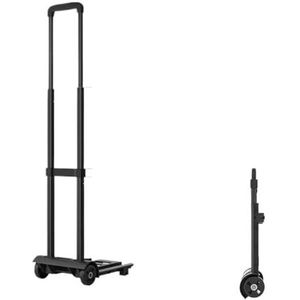 Winkelwagens, Winkelwagen Opvouwbare Winkelwagen Bagage Reistas Lichtgewicht Reistas Winkelwagen op Wielen voor Boodschappen Wasserij Utility Car/Groen