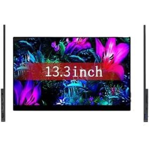 13,3 inch 4K OLED draagbare monitor AMOLED 100% DCI-P3 USB-C tweede gamingscherm Geschikt for laptop Xbox Geschikt for Switch Geschikt for PS5/4 Geschikt for Macbook(SU13O)