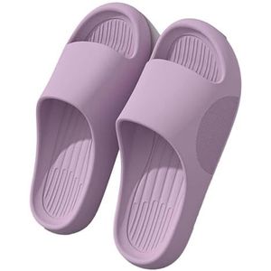 EKsma Huis Schoenen, Vrouwen Mannen Unisex Massage Douche Badkamer Slipper Voor Volwassen Koppels Indoor Outdoor, Paars, 42 EU